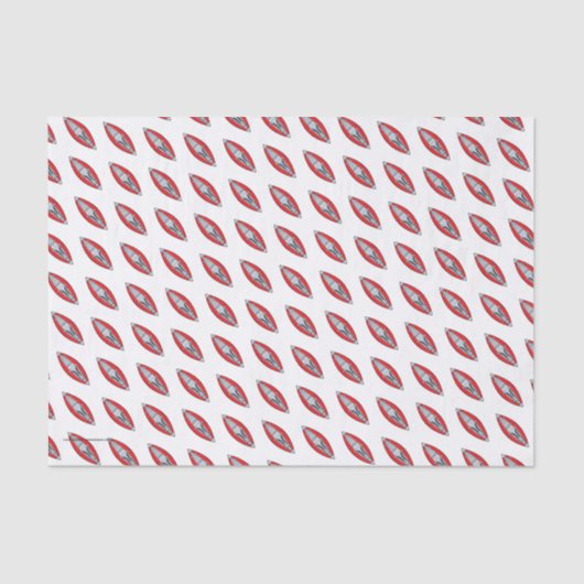 Papier Mousseline Rouge gonflable Kayak Fun Whitewater Thème (Recto)