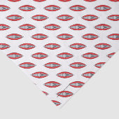 Papier Mousseline Rouge gonflable Kayak Fun Whitewater Thème (Détail)