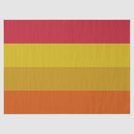 Papier Mousseline Rouge, jaune, or et orange (Recto)