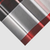 Papier Mousseline Rouge Noir Abstrait Plaid Collection populaire (Détail)