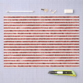 Papier Mousseline Rouge or Parties scintillant blanche rayures Noël (Artisanat)