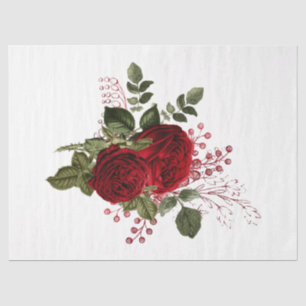 Papier Mousseline Rouge Rose Bee Series Design 71