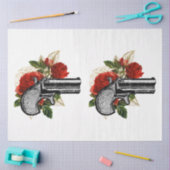 Papier Mousseline Rouge Rose Steampunk Series Design 1 (Artisanat)