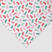 Papier Mousseline Rouge, Vert, Pêche, Jellybean rose Design (Détail)