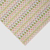 Papier Mousseline Rouge Vert traditionnel Chandail de Noël Fun (Détail)