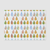 Papier Mousseline Rouille des arbres de Noël (Recto)