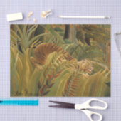 Papier Mousseline Rousseau Jungle Tropical Tiger Art (Artisanat)