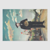 Papier Mousseline Rousseau - Mon portrait - Paysage - Découpage (Recto)