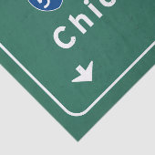 Papier Mousseline Route d'autoroute d'autoroute nationale de Chicago (Détail)