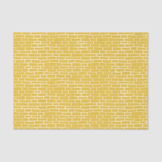 Papier Mousseline Route de briques - Jaune et transparent (Recto)