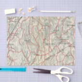 Papier Mousseline Routes de bicyclette à New York et Connecticut (Artisanat)