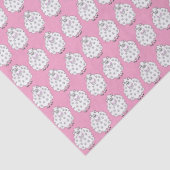 Papier Mousseline "Rows of whimsical sheep” Tissue Paper (Détail)