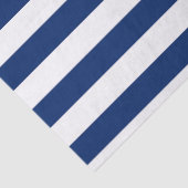 Papier Mousseline Royal Blue and White Stripes (Détail)