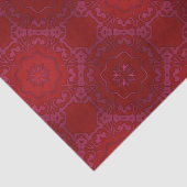 Papier Mousseline Royal Elegant Classic Luxury Red Damask Pattern (Détail)