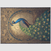 Papier Mousseline  Royal Majestic Peacock R Facing (Recto)