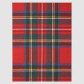 Papier Mousseline Royal Stewart Red Plaid (Recto)