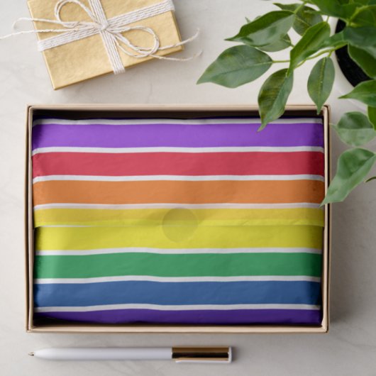 Papier Mousseline ROYGBIV triés (Cadeau)