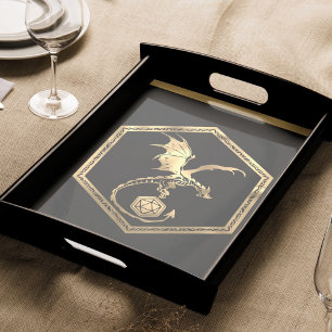 Papier Mousseline RPG Dragon Or Tablette de jeu de rôle fantaisist