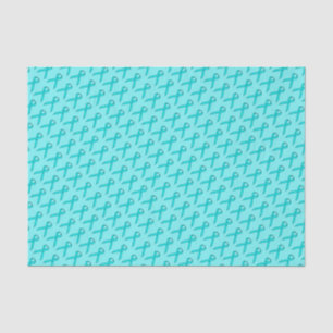 Papier Mousseline Ruban bleu/Turquoise standard par Kenneth Yoncich