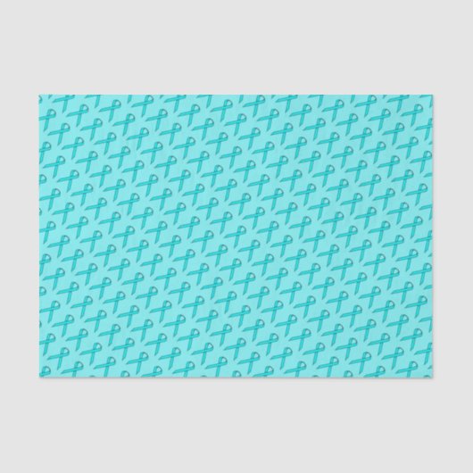 Papier Mousseline Ruban bleu/Turquoise standard par Kenneth Yoncich (Recto)