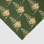 Papier Mousseline Ruban d'or Arbre de Noël présent papier de tissus (Détail)