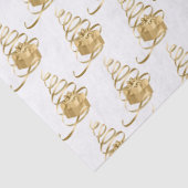 Papier Mousseline Ruban d'or Arbre de Noël présent papier de tissus (Détail)
