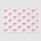 Papier Mousseline Ruban rose (Recto)