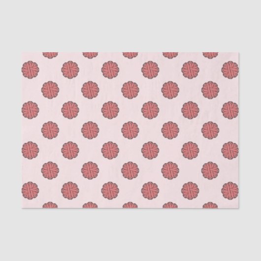 Papier Mousseline Ruban rose (Recto)