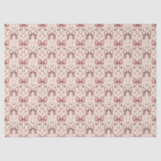 Papier Mousseline Rubans Coquette Cowgirl Rose Fête d'Anniversaire W