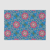 Papier Mousseline Rubans en verre Art déco bleu et rose Élégant Vint (Recto)