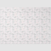 Papier Mousseline Rubans Gris & Points Roses (Recto)