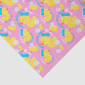 Papier Mousseline Rubber rose Ducky Vous êtes le parti unique (Détail)