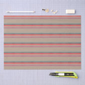 Papier Mousseline Rubriques rustiques Turquoise, Corail, Brown (Artisanat)