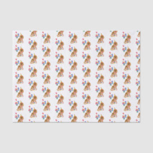Papier Mousseline Ruby Cavalier King Charles Spaniel Anniversaire   