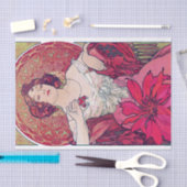 Papier Mousseline Ruby (Quatre bijoux), Alphonse Mucha (Artisanat)