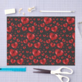Papier Mousseline Ruby Red Heart Gems (Artisanat)