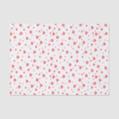 Papier Mousseline Ruby rouge valentines coeur motif (Recto)