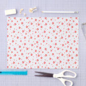 Papier Mousseline Ruby rouge valentines coeur motif (Artisanat)