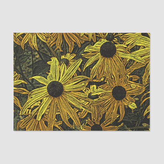 PAPIER MOUSSELINE RUDBECKIAS (Recto)
