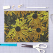 PAPIER MOUSSELINE RUDBECKIAS (Artisanat)