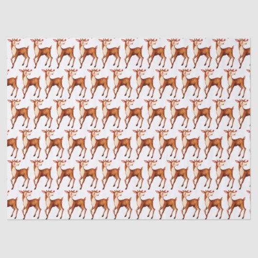 Papier Mousseline Rudolph Le Renne À Nez Rouge (Recto)