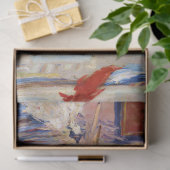 Papier Mousseline Rue avec drapeaux français, Manet (Cadeau)