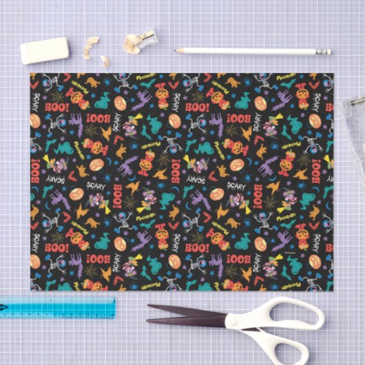 Papier Mousseline Rue Sésame | Motif d'Halloween (Artisanat)