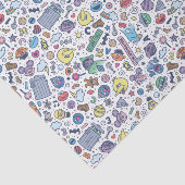 Papier Mousseline Rue Sésame | Sesame Pals DoodMotif (Détail)