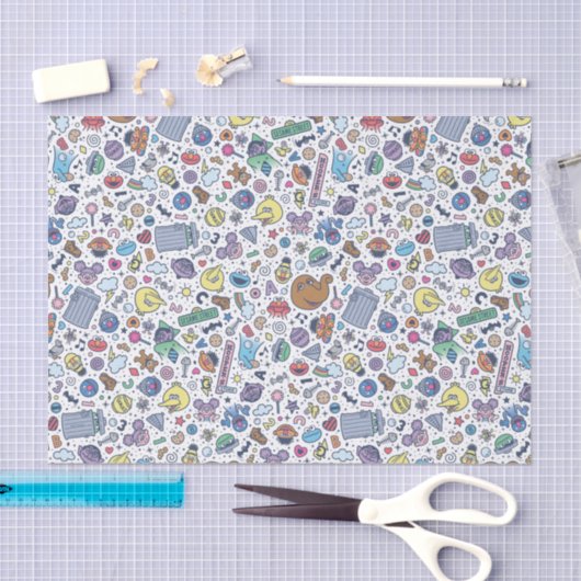 Papier Mousseline Rue Sésame | Sesame Pals DoodMotif (Artisanat)