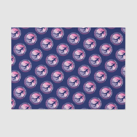 Papier Mousseline Running Mindset - Citation d'endurance de la fille (Recto)