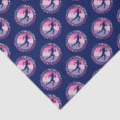 Papier Mousseline Running Mindset - Citation d'endurance de la fille (Détail)