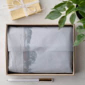 Papier Mousseline Rural winter road (Cadeau)