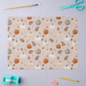 Papier Mousseline Russe Citrouilles d'automne et feuilles d'automne (Artisanat)