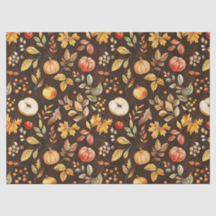 Papier Mousseline Russe Halloween Automne Feuilles Citrouille